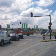 Първа светофарна уредба на републикански път извън населено место - Несебър