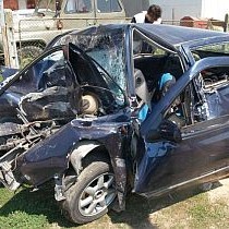 Колата, в която през уикенда загинаха четирима младежи след удар в дърво