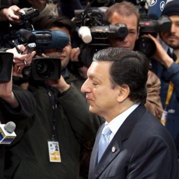 Жозе Барозу пред камерите в Брюксел