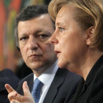 Жозе Барозу и Ангела Меркел