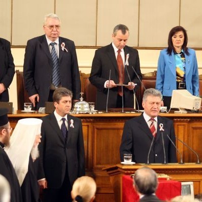 Първанов и Марин се заклеха за втори мандат