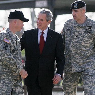 Президентът Буш във Форт Бенинг, щата Джорджия