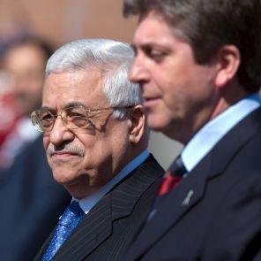 Президентът на Палестинската автономия Махмуд Абас и президентът Георги Първанов в София