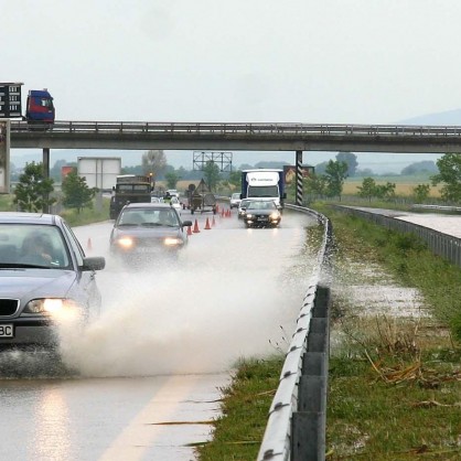 Автомагистрала  Тракия  потопена