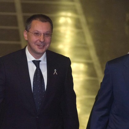 Премиерът Сергей Станишев и президентът Джордж Буш