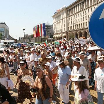 Шествието на пироговци стигна сградата на МС