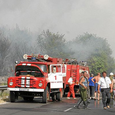 Пожарите в Старозагорско