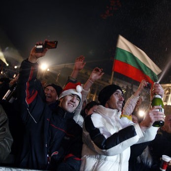 Новогодишният концерт на пл.  Александър І