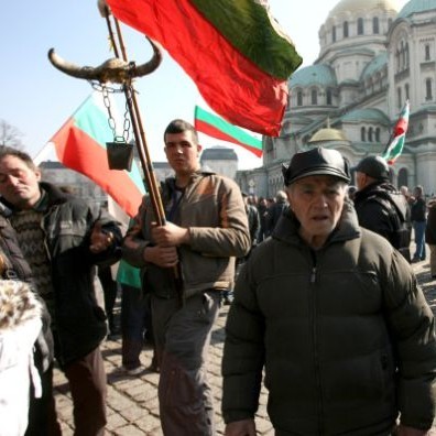 Млекари на протест в София