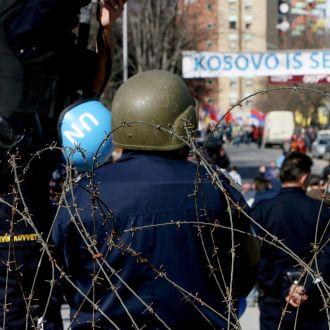 Протести в Косовска Митровица