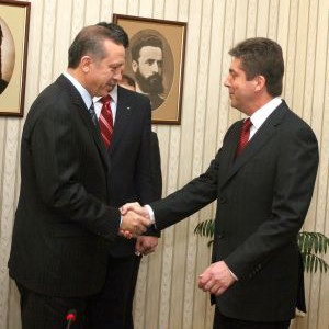 Президентът Георги Първанов се срещна с турския премиер Ердоган