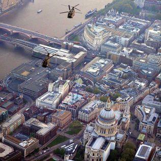 Лондон - изглед от високо