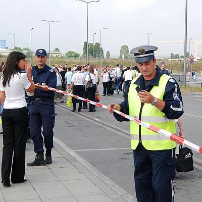 На летище София след взрива в Челопечене