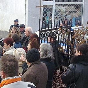 Протест в Горубляне заради отец Петър