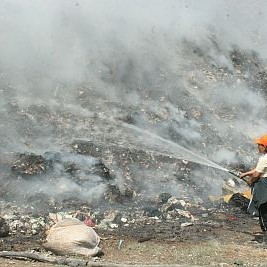 Пожар на сметището в Стара Загора