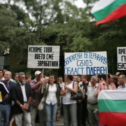 Протестът на ветеринарите в София