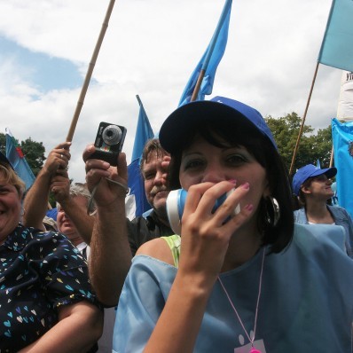 Протестът:  20 години на лъжи, грабежи и предателство стигат! Искаме справедливост, искаме възмездие!