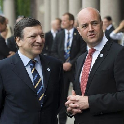 Жозе Барозу и премиерът на Швеция - Фредрик Рейнфелд