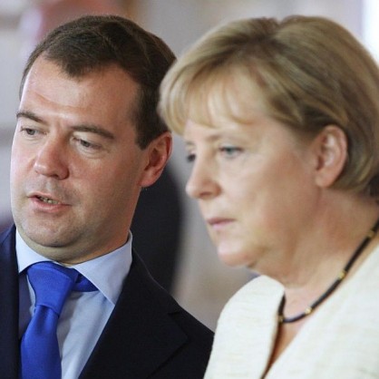 Дмитрий Медведев и Ангела Меркел