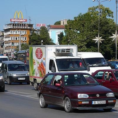 Задръстване на коли във Варна
