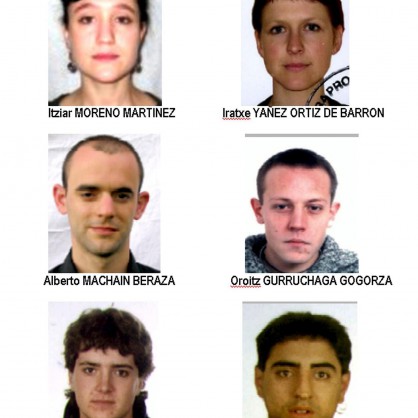 Вътрешното министерство на Испания разпространи снимки на предполагаемите атентатори на ЕТА