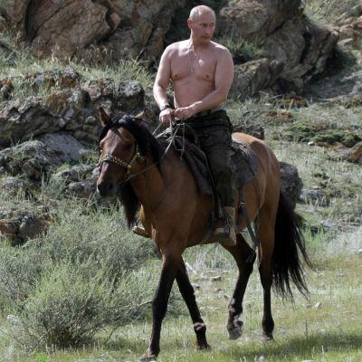 Владими Путин по време на почивка