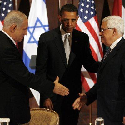 Обама, Натаняху, Абас