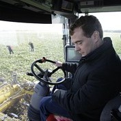 Президентът участва в прибирането на реколтата
