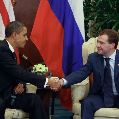 Обама и Медведев в Сингапур