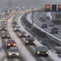 Огромни задръствания в Германия заради снега