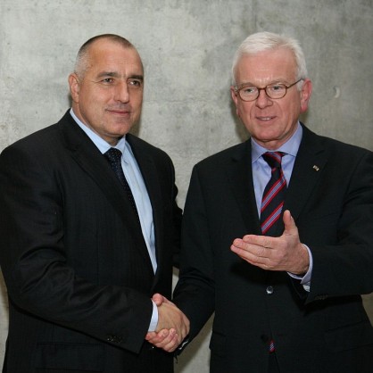 Бившият председател на Европарламента Ханс-Герт Пьотеринг и Бойко Борисов