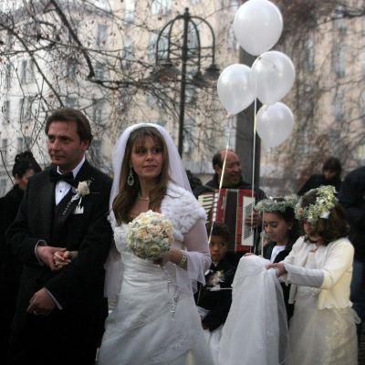Сватбената церемония на Славка Найденова и Филип на 19 януари през 2008 година