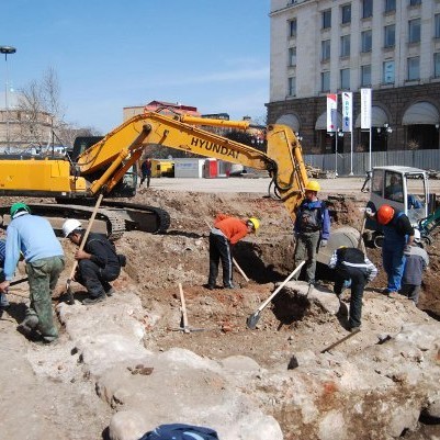 Археологическите разкопки в центъра на София