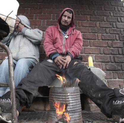 Бездомници мръзнат в Аржентина