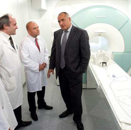 Бойко Борисов откри система за магнитно -резонансна томография в Първа МБАЛ