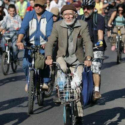 Велосипедисти на шествие