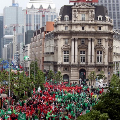 Протести имаше в цяла Европа срещу мерките на  правителствата за намаляване на бюджетните разходи