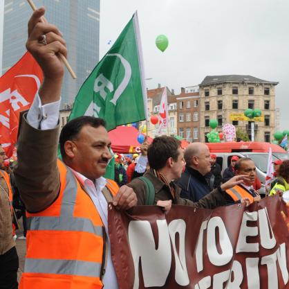 Протести в Брюксел срещу мерките за затягане на коланите