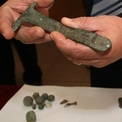 предмети и монети от късната античност и римския период, антики