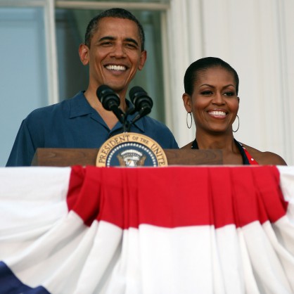 Най-усмихнатата президентска двойка - Мишел и Барак Обама