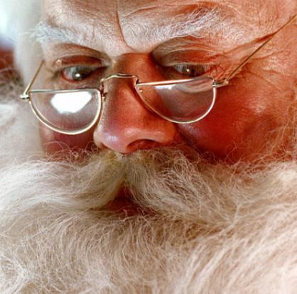 Актьорът Иван Петрушинов в ролята на Дядо Коледа от рекламата на Кола Кола