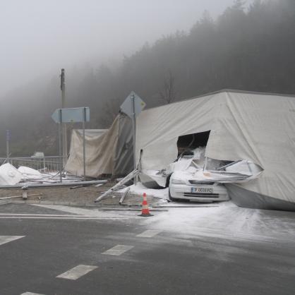 Катастрофа, предизвикана от украински ТИР на моста в град Бяла