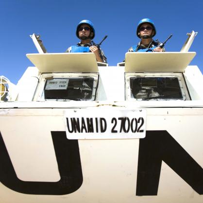 Войници на ООН в Дарфур