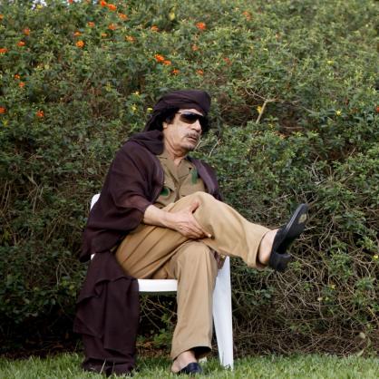 Либийският лидер Муамар Кадафи