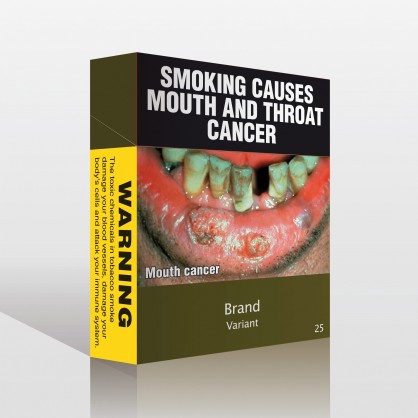 Австралия, която първа забрани пушенето пред 98 г., предлага шокиращ дизайн на кутиите