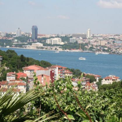Изглед на Босфора в Истанбул