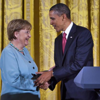 Обама и Меркел