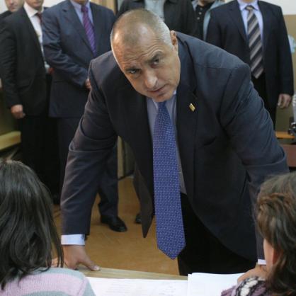 Премиерът Бойко Борисов гласува в Банкя