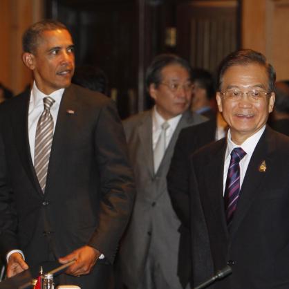 Американският президент Барак Обама и китайският премиер Вън Цзябао обсъдиха днес в Индонезия двустранните отношения