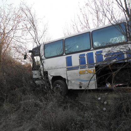 Катастрофа на микробус и автобус с пътници край Благоевград